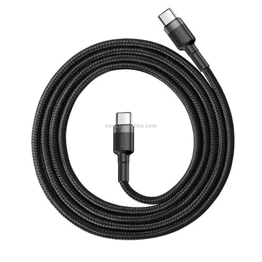 Baseus Cafule USB-C to USB-C Cable 1Meter 60W PD 2.0 Fast Charging - Black/Grey